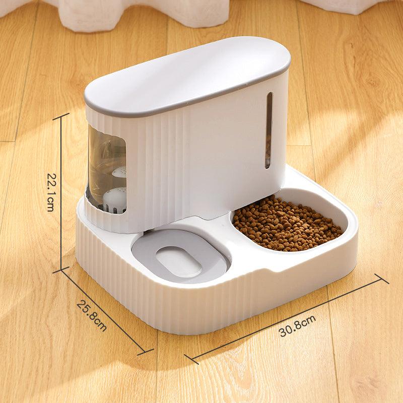 Pet Oasis: Automatic Cat Drinking Fountain And Feeder