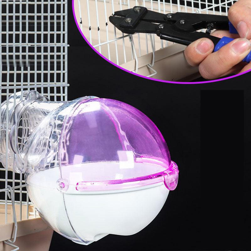 The Crystal Clear Hamster Spa: External Bathroom Cage