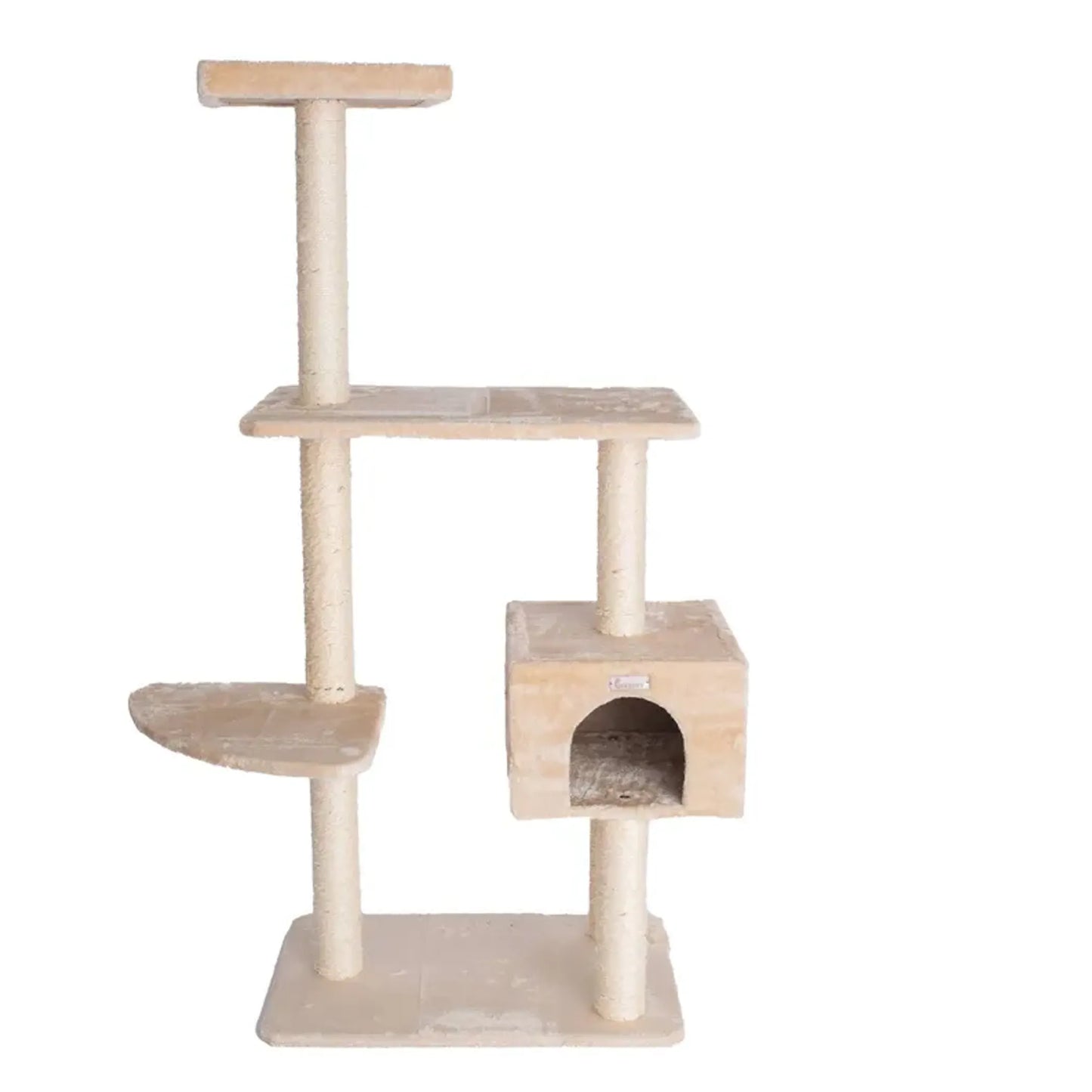 GleePet 57-Inch Cat Tree Real Wood Cat Perches Bge