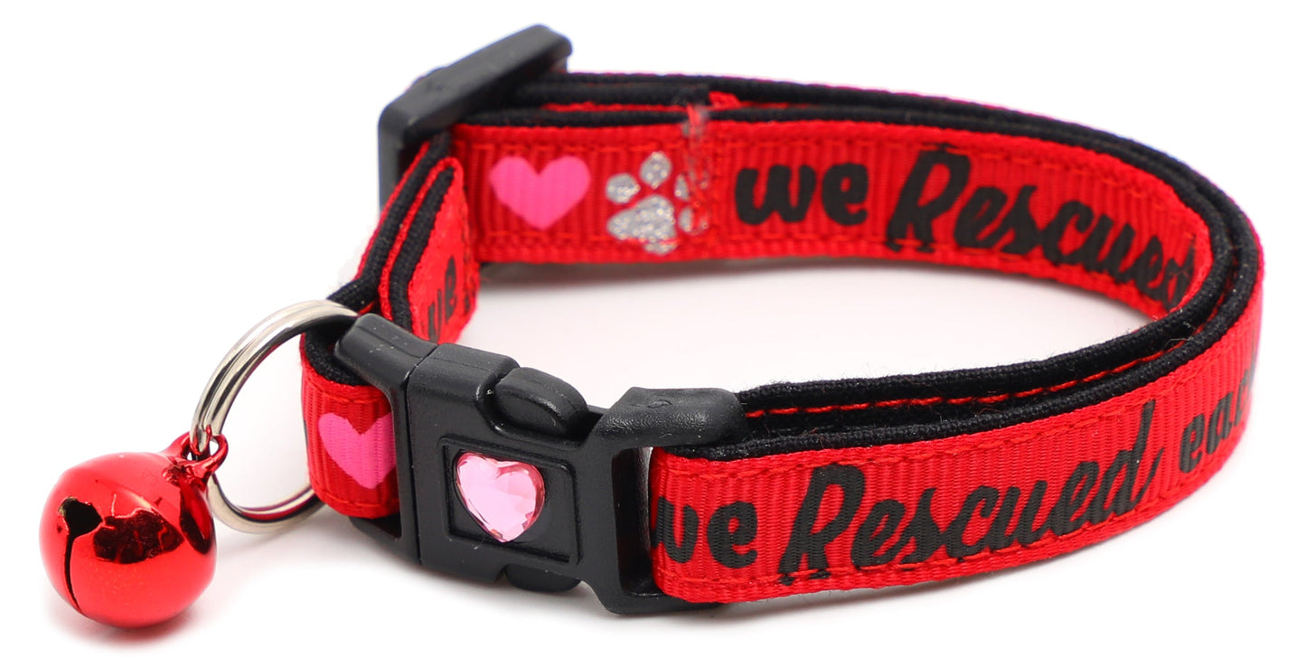 We Rescued Each Other Breakaway Cat Collar