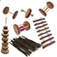 Natural Wood Play Molar Toy Set For Hamsters, Rabbits, And Birds