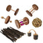 Natural Wood Play Molar Toy Set For Hamsters, Rabbits, And Birds