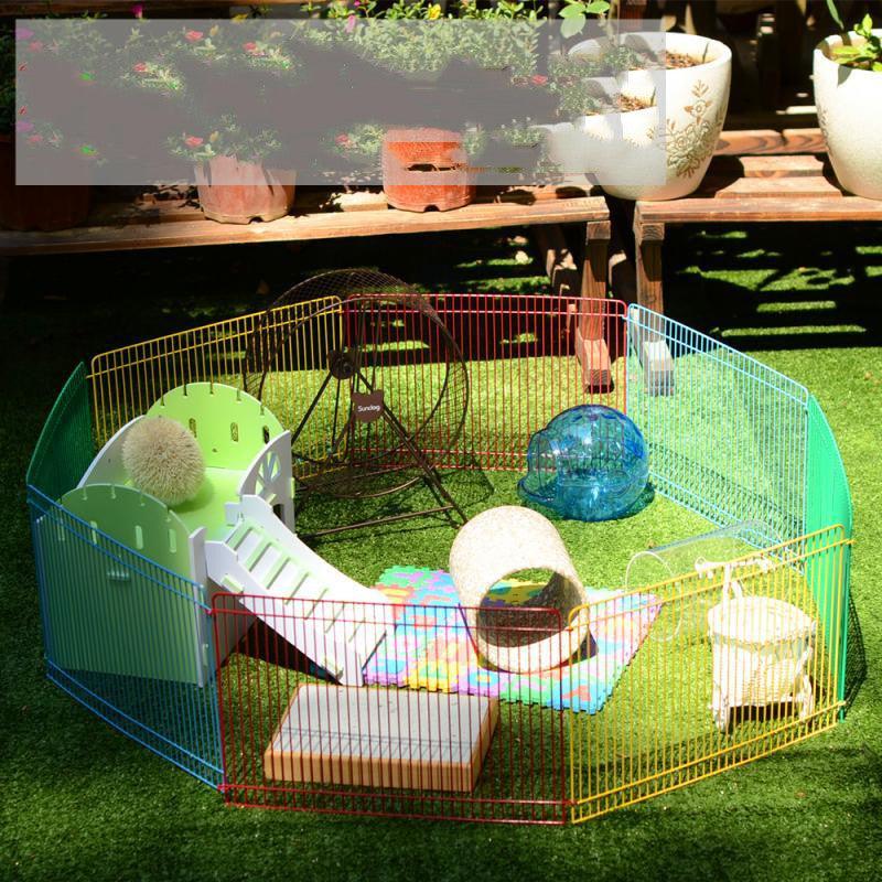 Rainbow Ventilated Hamster Cage Fence Set