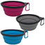 Mr. Peanut's Collapsible Silicone Bowls with Color Matched Carabiner Clips