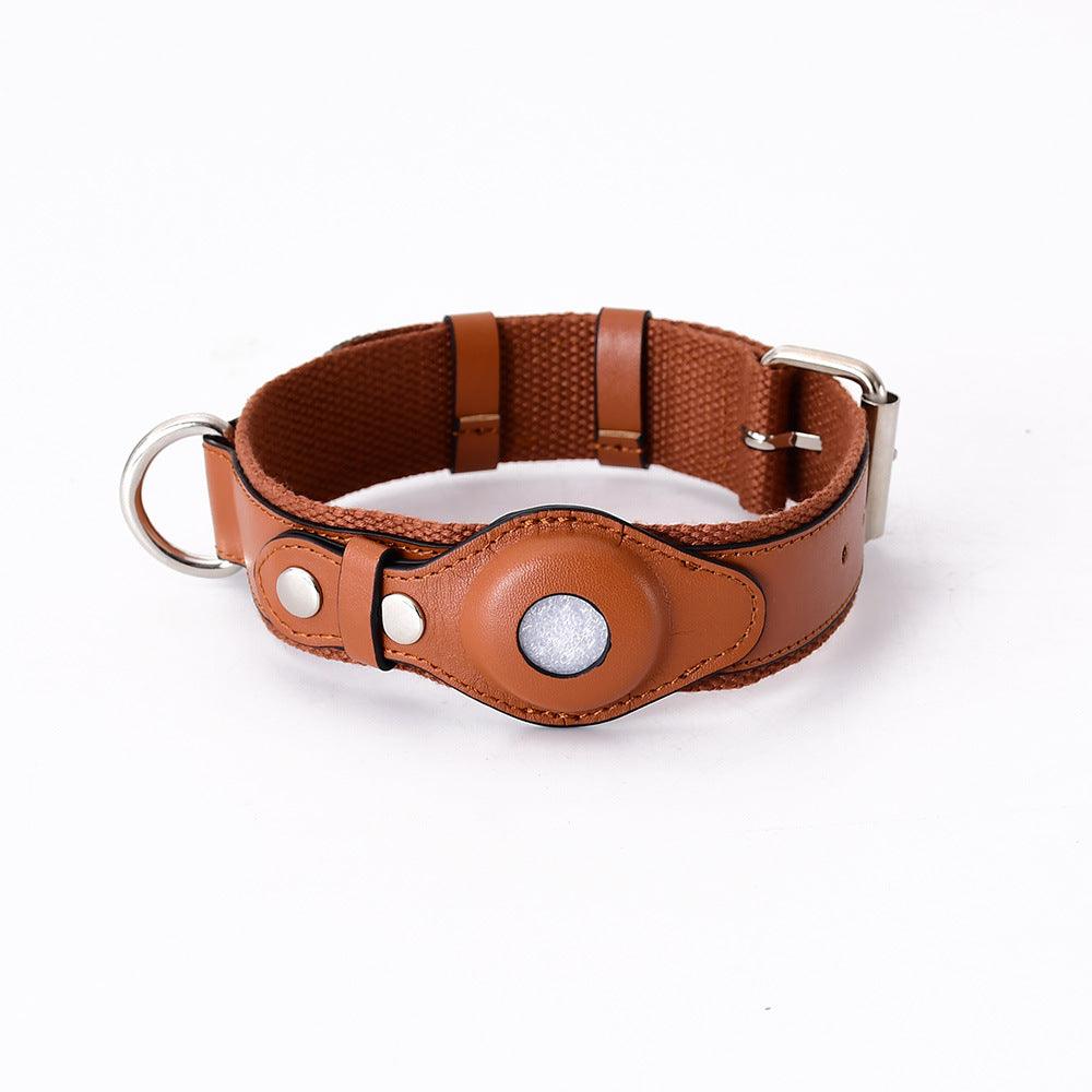 Pet Collar Tracker Cover - Stylish Leather Protection For Airtag-1