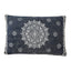 24" X 36" Stonewashed Blue Medallion Pillow Style Pet Bed With Removable Cover