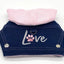Denim Hoodie "Love" Harness Vest