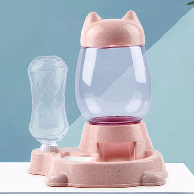 Pet Oasis: Automatic Feeder And Water Dispenser