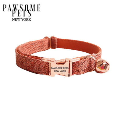 SMALL SIZE DOG & CAT COLLAR - DARK ORANGE-0