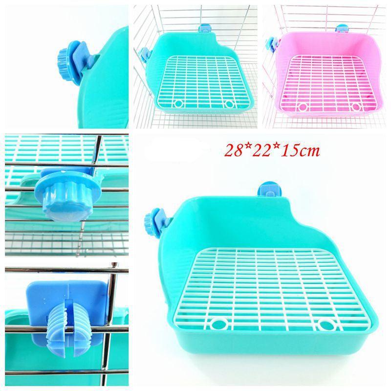 Square Lace Pet Toilet For Rabbits, Chinchillas, And Guinea Pigs