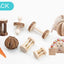 Natural Wood Pet Toy Set: Interactive Playtime Fun For Hamsters, Rabbits, Guinea Pigs, Parrots, Cats, And Dogs