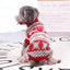 Festive Reindeer Print Christmas Dog Sweater