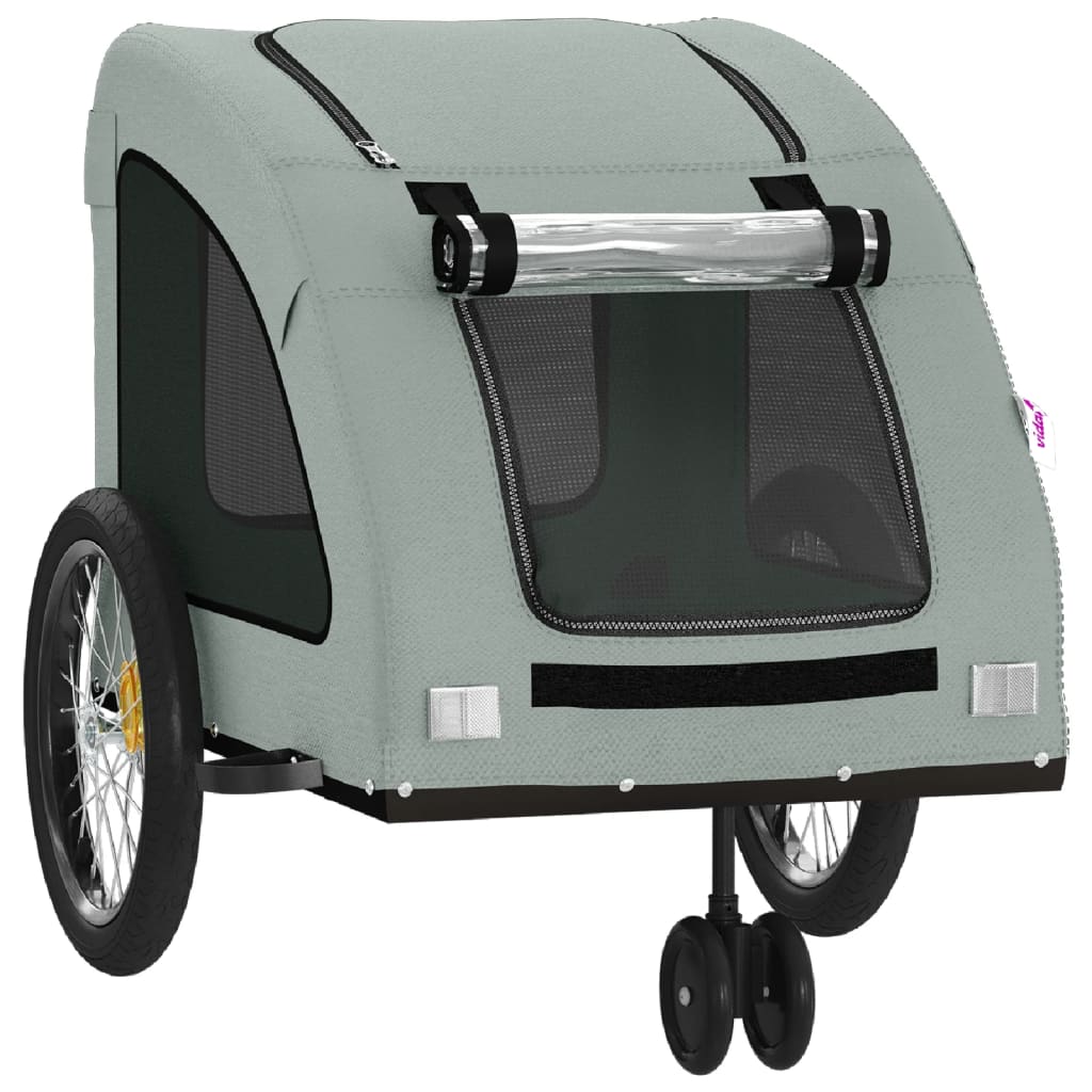 vidaXL Pet Bike Trailer Dog Bicycle Cargo Stroller Oxford Fabric and Iron