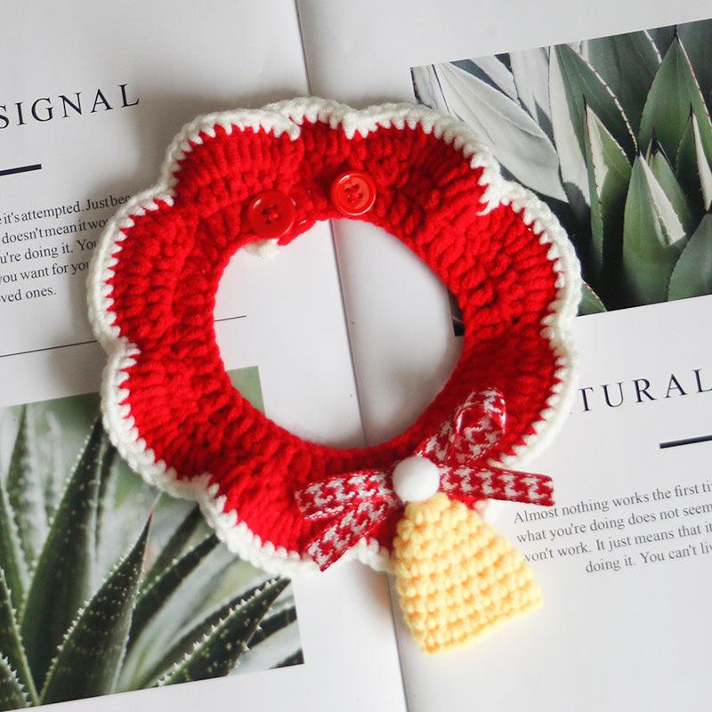 Festive Knitted Christmas Teddy Scarf