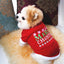 Festive Furry Border Christmas Dog Dress