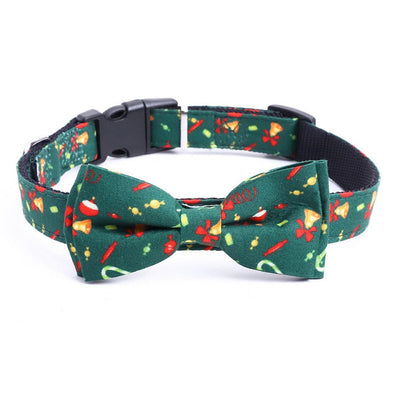 Festive Holiday Pet Bow Collar - Perfect For Christmas Celebrations!
