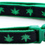 Marijuana Leaves Breakaway Cat Collar