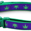 Marijuana Leaves Breakaway Cat Collar