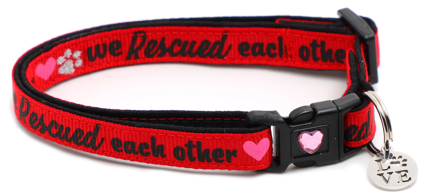 We Rescued Each Other Breakaway Cat Collar