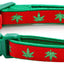Marijuana Leaves Breakaway Cat Collar