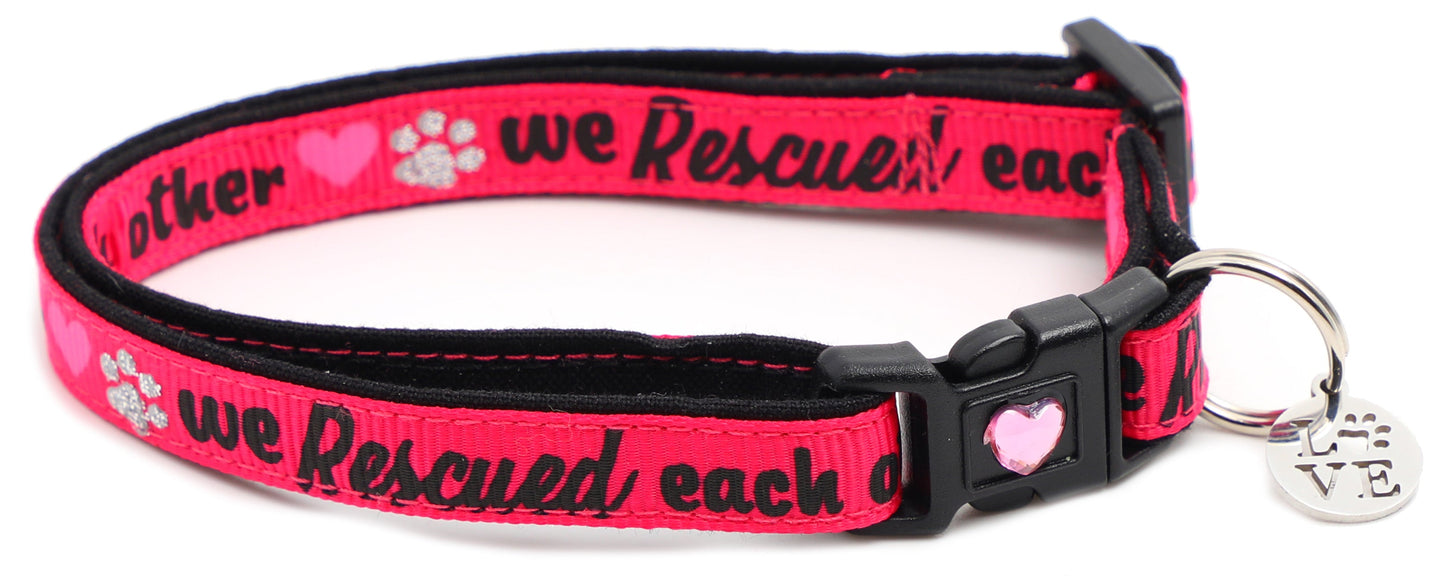 We Rescued Each Other Breakaway Cat Collar