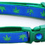 Marijuana Leaves Breakaway Cat Collar