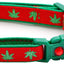 Marijuana Leaves Breakaway Cat Collar