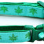 Marijuana Leaves Breakaway Cat Collar