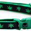 Marijuana Leaves Breakaway Cat Collar