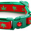 Marijuana Leaves Breakaway Cat Collar