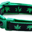 Marijuana Leaves Breakaway Cat Collar