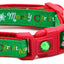 Merry Christmas Snowmen on Green Cat Collar