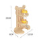 Adjustable Height Wooden Hamster Water Dispenser