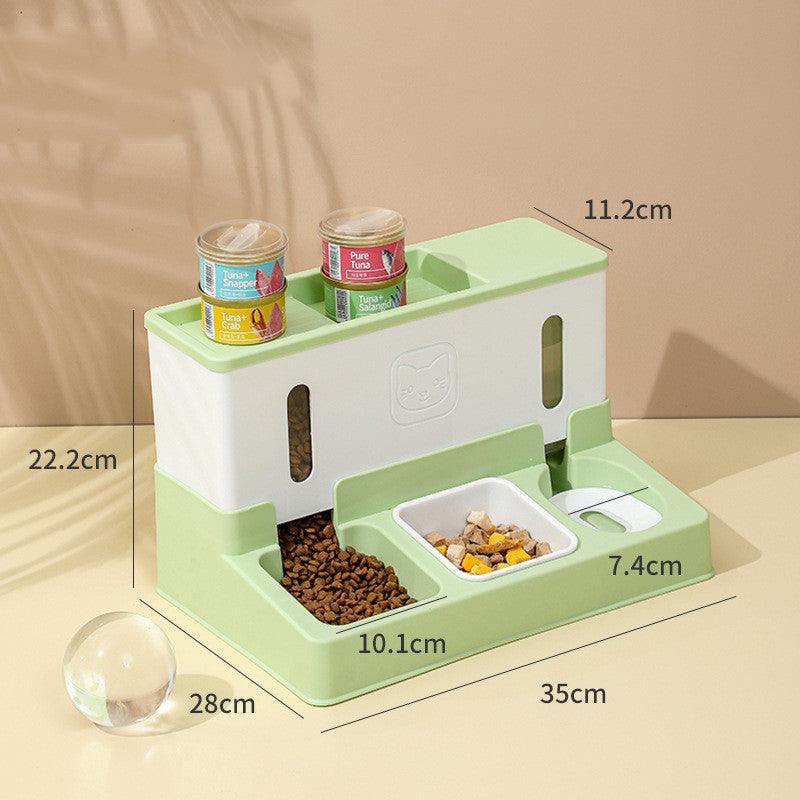 Automatic Pet Feeder With Continuous Water Refilling