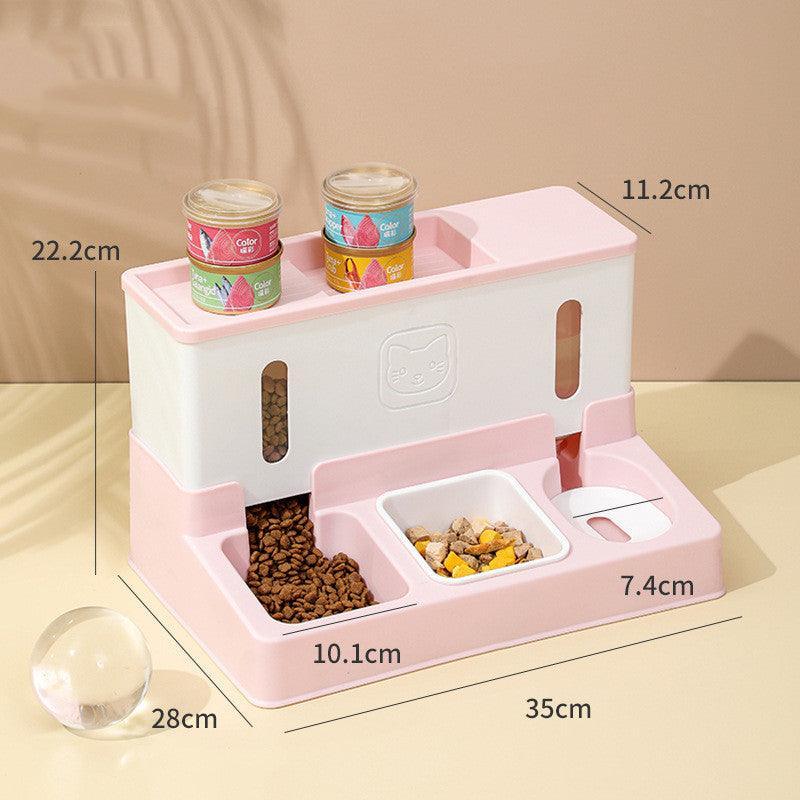 Automatic Pet Feeder With Continuous Water Refilling