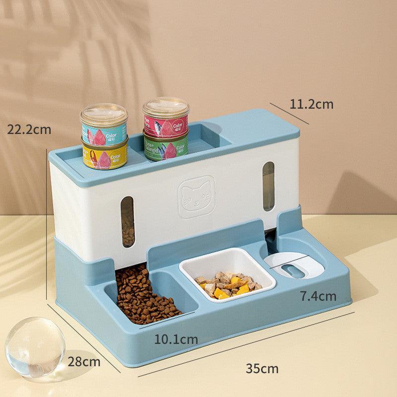 Automatic Pet Feeder With Continuous Water Refilling