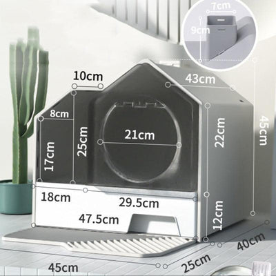 Enclosed Pet Oasis: The Ultimate Odor-Free Cat Litter Box