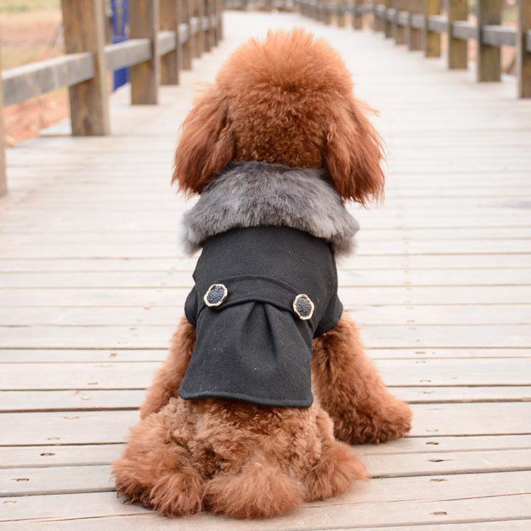 Bipedal Woolen Dog Coat - Cozy And Stylish Winter Wear For Your Pup
