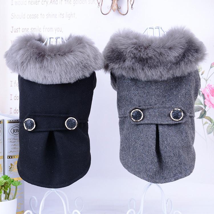 Bipedal Woolen Dog Coat - Cozy And Stylish Winter Wear For Your Pup