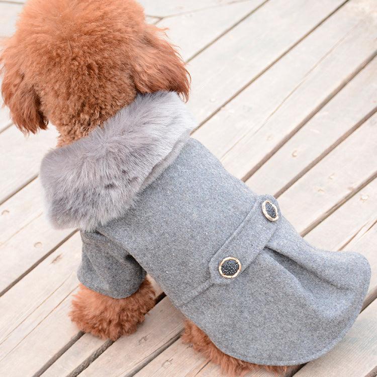 Bipedal Woolen Dog Coat - Cozy And Stylish Winter Wear For Your Pup