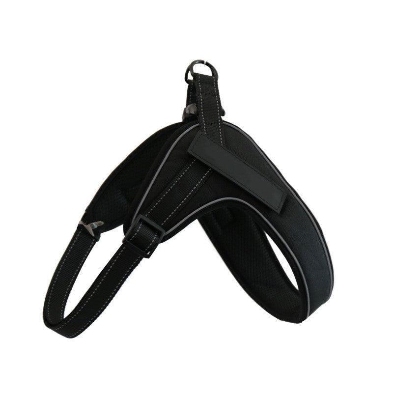 Breathable Reflective Dog Harness Vest With Customizable Velcro Design