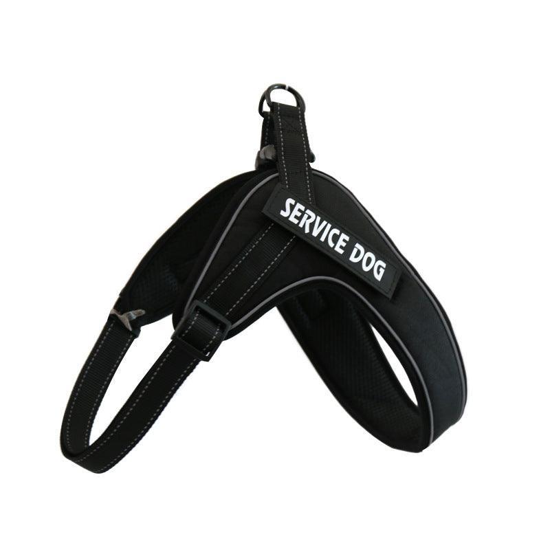 Breathable Reflective Dog Harness Vest With Customizable Velcro Design
