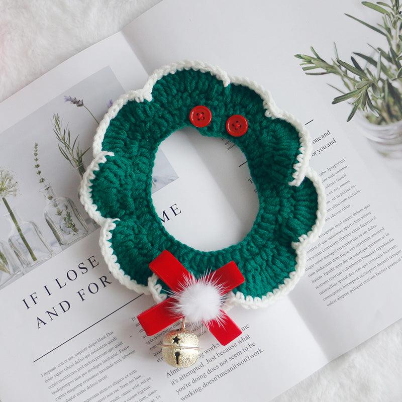 Festive Knitted Christmas Teddy Scarf