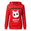 Cat Lover's Cozy Hoodie Sweatshirt With Pet Pocket