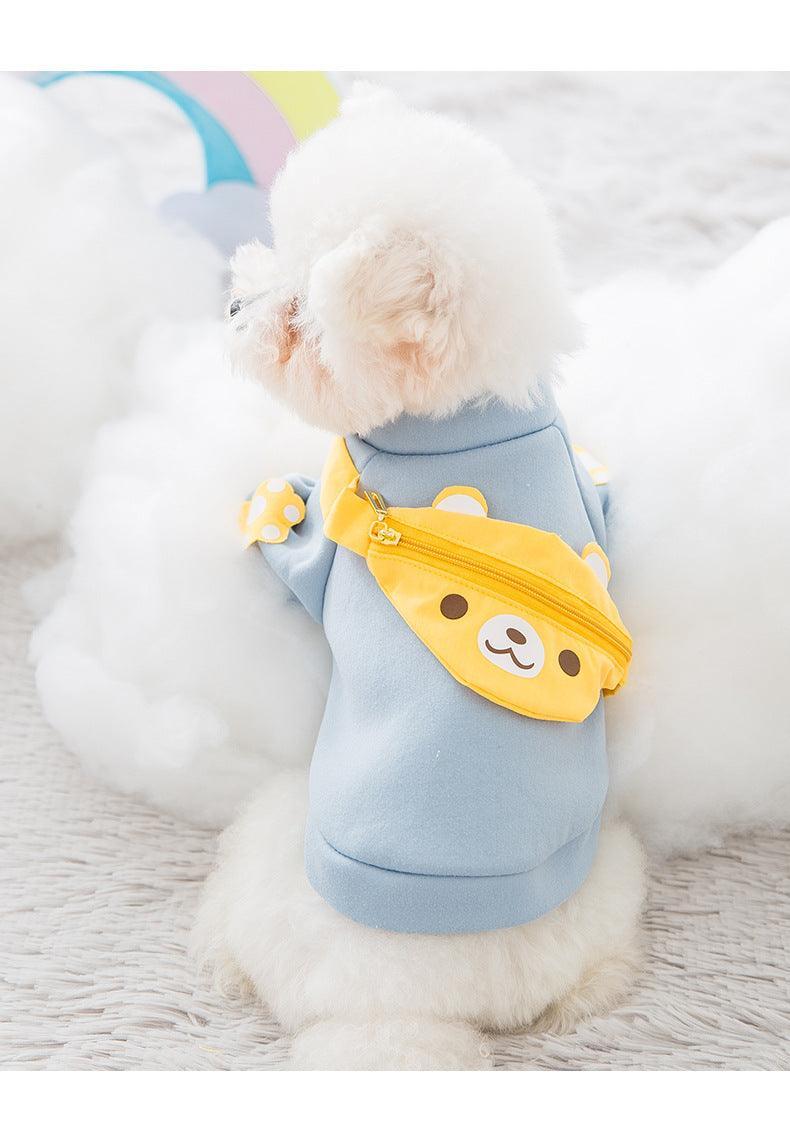 Cuddly Cartoon Pet Sweater Backpack-3