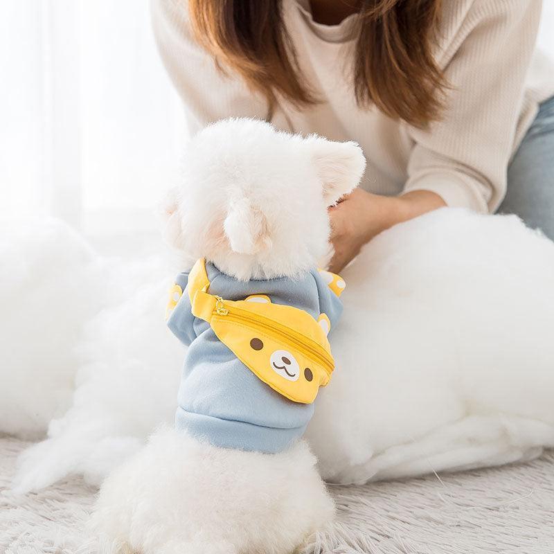 Cuddly Cartoon Pet Sweater Backpack-1
