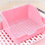 Large Heightened Square Plastic Pet Toilet
