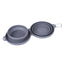 Double Collapsible Pet Feeding Bowl Set - Convenient And Portable Dog And Cat Bowls