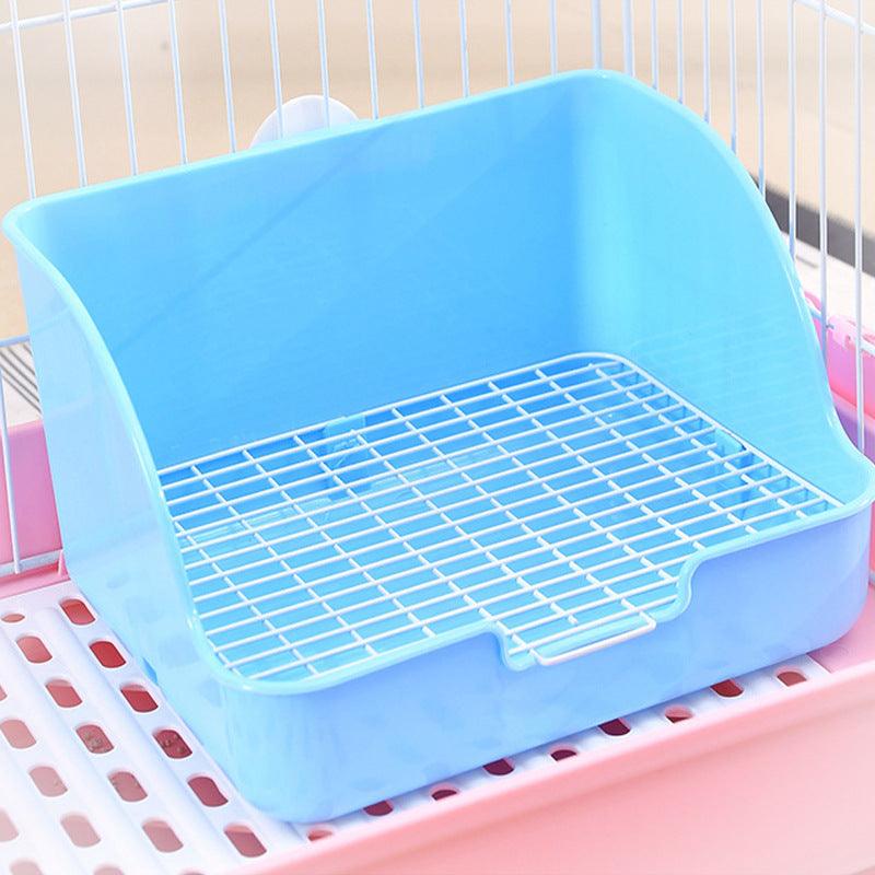 Large Heightened Square Plastic Pet Toilet